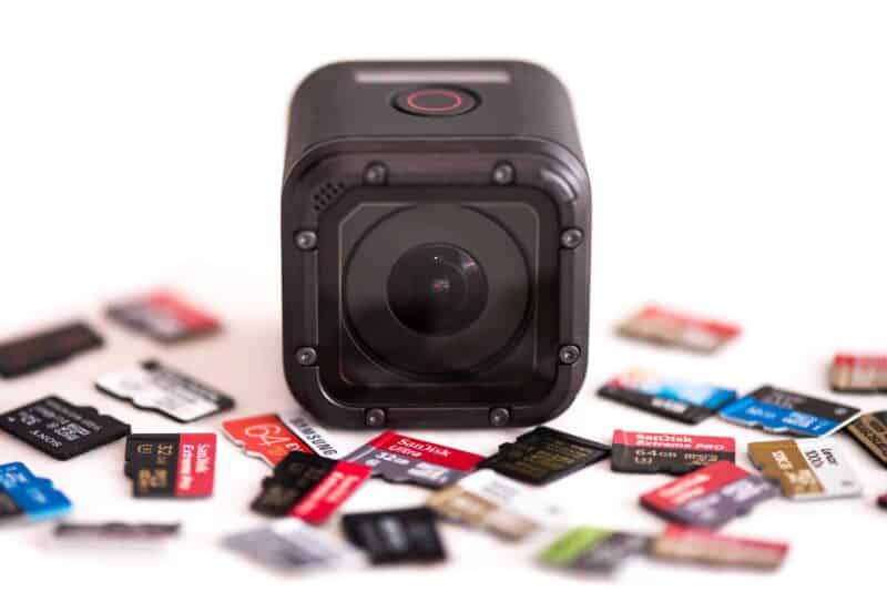 GoPro HERO5 Session with microSD cards