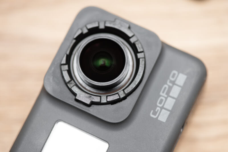 GoPro HERO5 Black Remove Lens Port Cover Exposed
