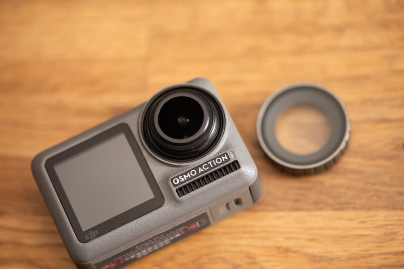DJI Osmo Action Remove Lens Port Cover