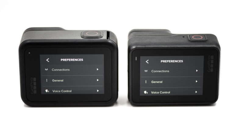 GoPro HERO8 Black vs HERO7 Black Back Screen