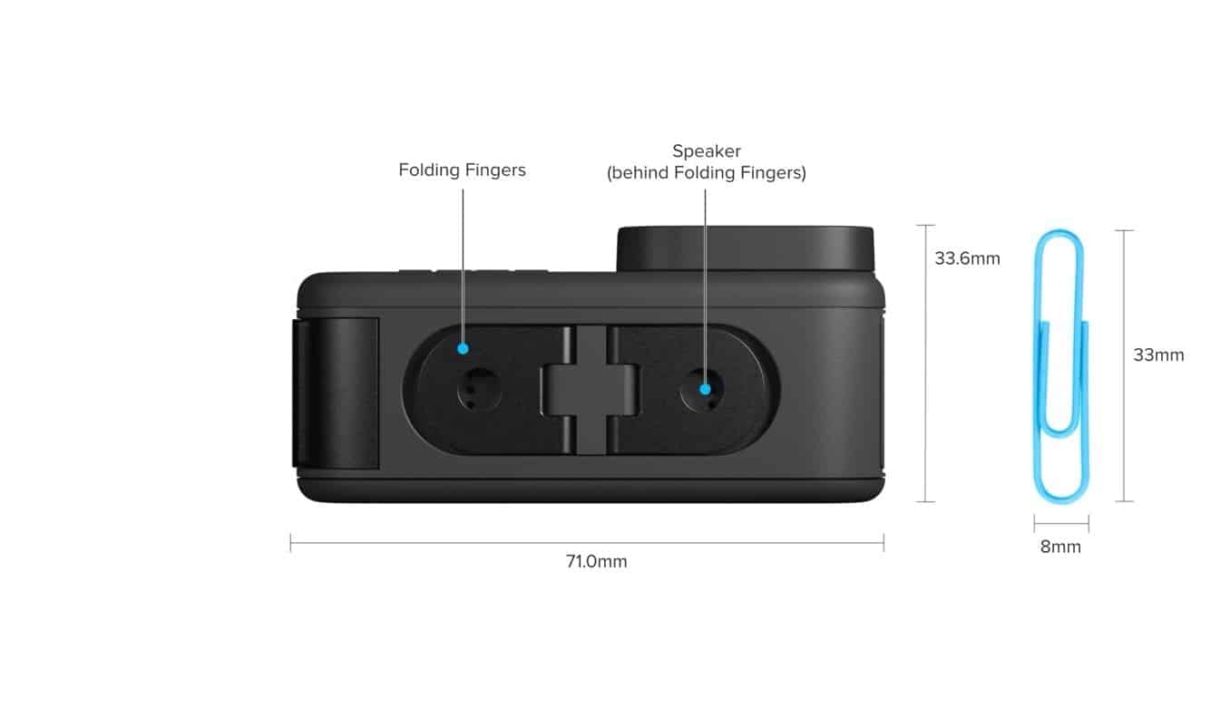 GoPro HERO9 Black Dimensions Bottom