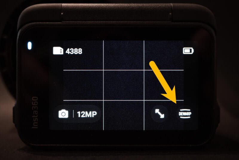 Dewarp option on the Inta360 Ace Pro FOV. Photo by David Coleman - havecamerawilltravel.com