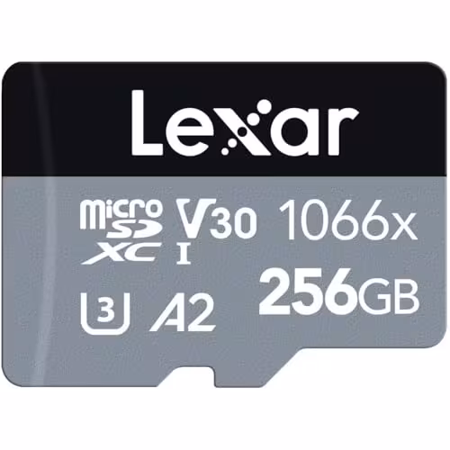 Lexar 1066x Silver microSD Card