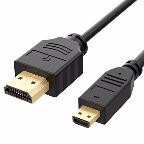 Rankie Micro HDMI to HDMI Cable (6 ft)
