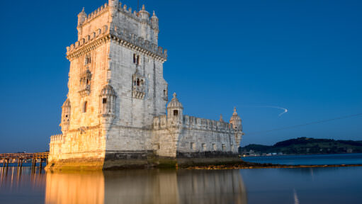 Tower Of Belem Manueline Style UNESCO World Heritage Site Lisbon Portugal