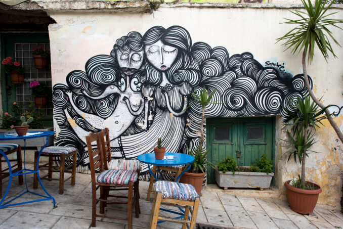 Street Art and Graffiti Examples in Athens Greece