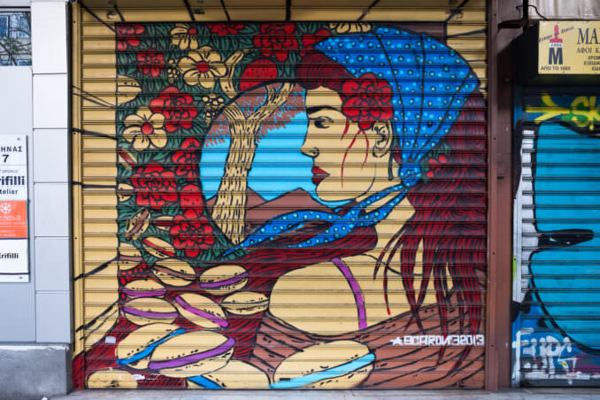Street Art and Graffiti Examples in Athens Greece