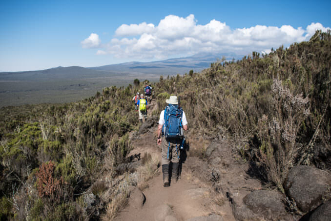 Mount Kilimanjaro Hikers Lemosho Trail Tanzania