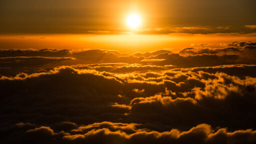 Mount Kilimanjaro Sunset Above Clouds Tanzania