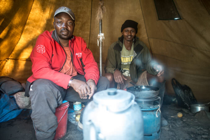 Mount Kilimanjaro Camp Cooks Mweka Camp Tanzania