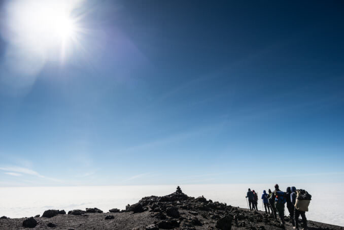 Mount Kilimanjaro Climbers Uhuru Peak Tanzania