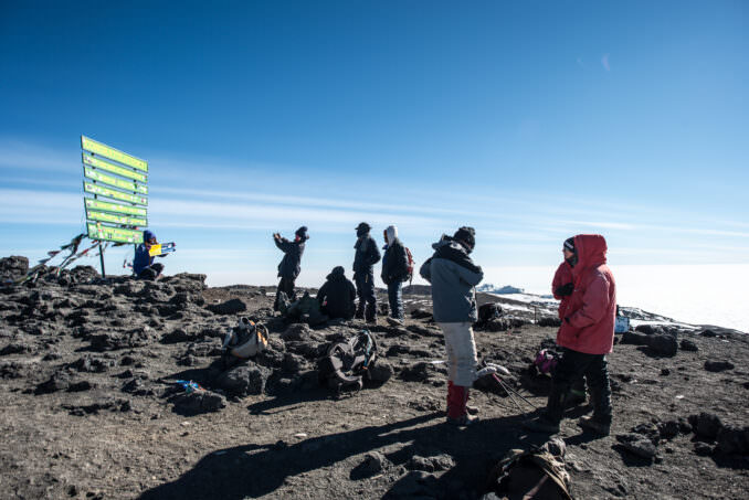 Mount Kilimanjaro Uhuru Peak Climbers Tanzania
