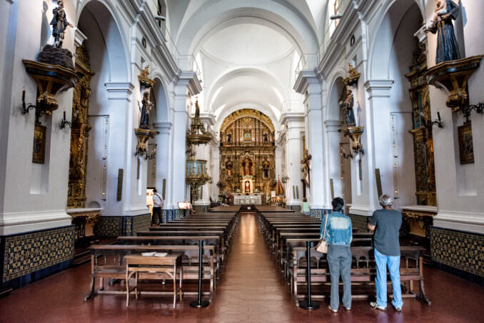 Our Lady Of Pilar Church Baroque Interior Nave Buenos Aires Argentina