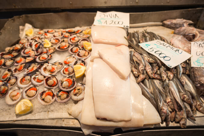Mercado Central Seafood Jivia And Scallops Santiago Chile