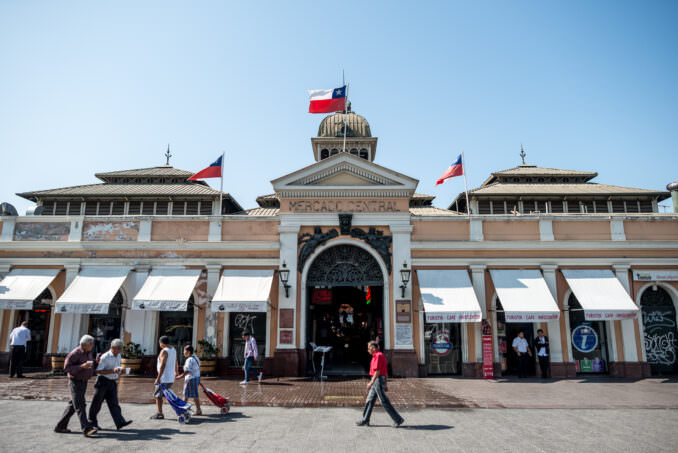 Mercado Central Entrance Santiago Chile