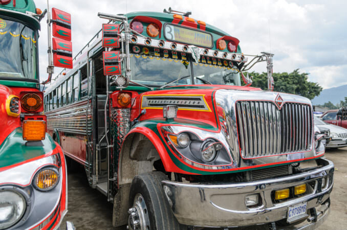 Chicken Bus Antigua Guatemala