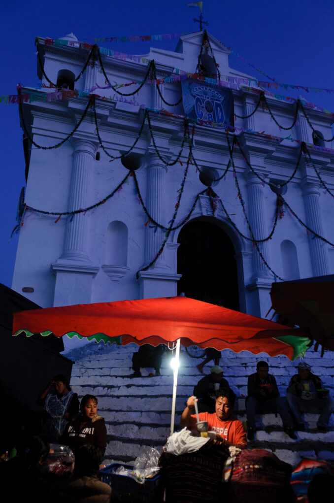 Santo Tomas Church Food Vendor Chichicastenango Guatemala