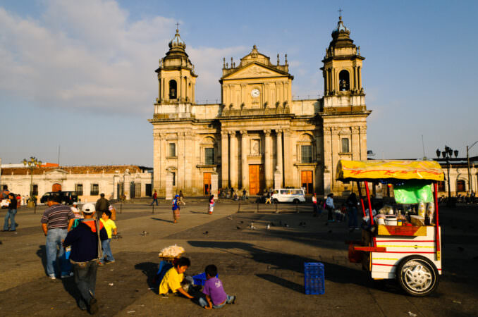 Catedral Metropolitana Street Vendors Guatemala City Guatemala