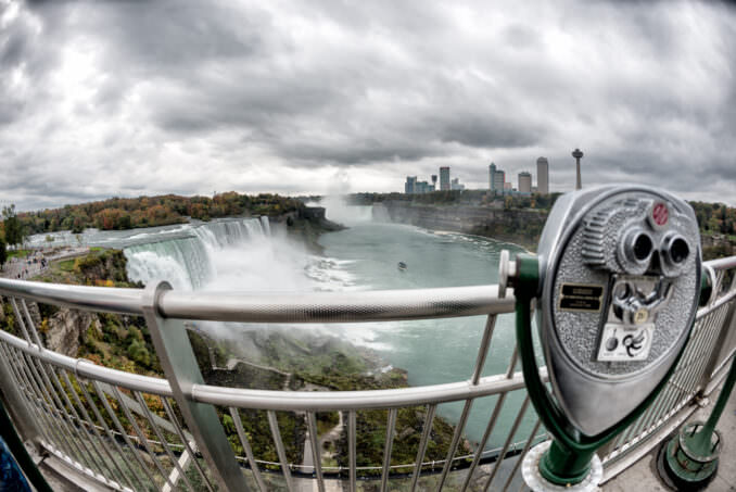 Niagara Falls Viewing Telescope Observation Deck Autumn
