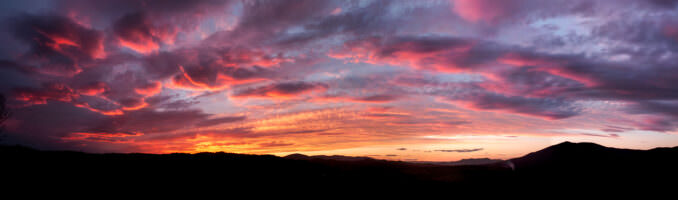 Sunset Over Towamba Valley