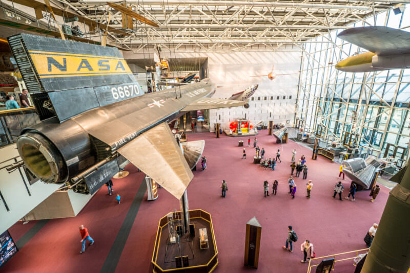 Smithsonian National Air and Space Museum in Washington DC Main Foyer