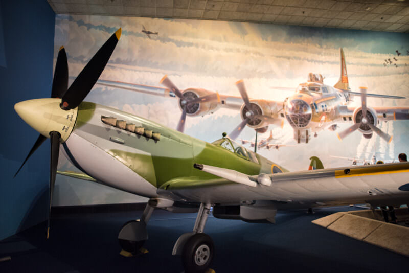 World War II Fighter Plane at the Smithsonian National Air and Space Museum in Washington DC