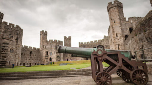 Caernarfon Castle Cannons Caernarfon Wales