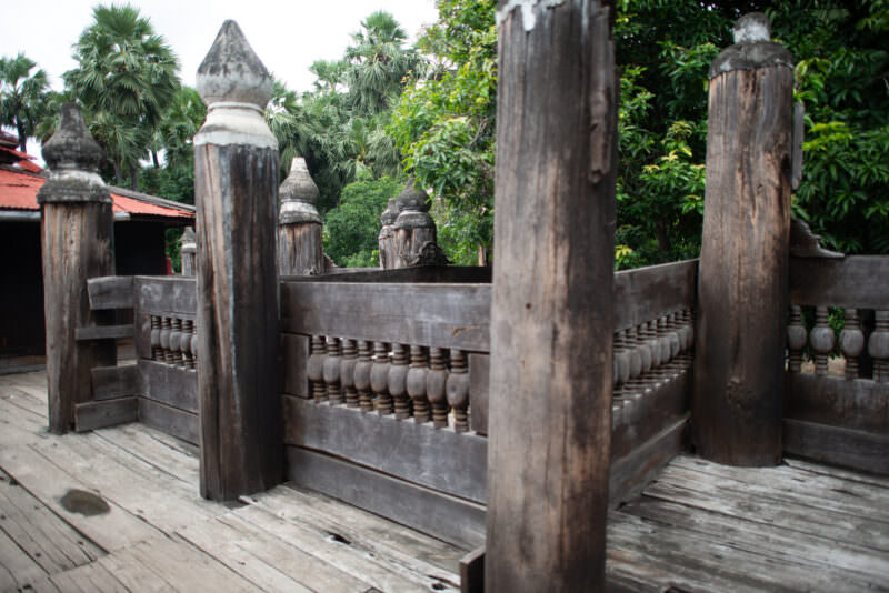 Bagaya Monastery (Bagaya Kyaung) in Inwa, Myanmar (Burma)