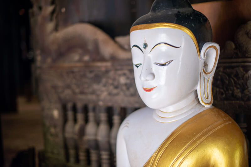 Bagaya Monastery (Bagaya Kyaung) in Inwa, Myanmar (Burma)