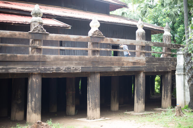 Bagaya Monastery (Bagaya Kyaung) in Inwa, Myanmar (Burma)