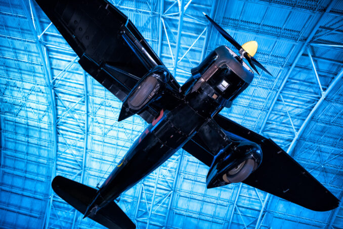Westland Lysander IIIa Aircraft Smithsonian Udvar Hazy Center Chantilly Virginia