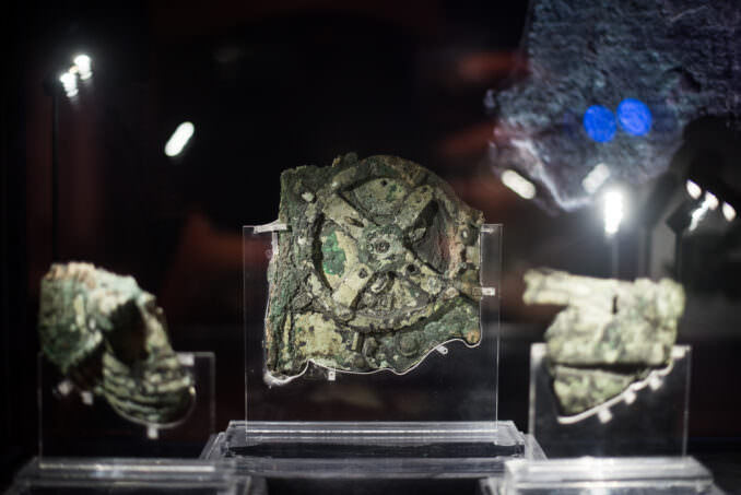 Antikythera Mechanism Fragment A National Archaeological Museum Athens Greece