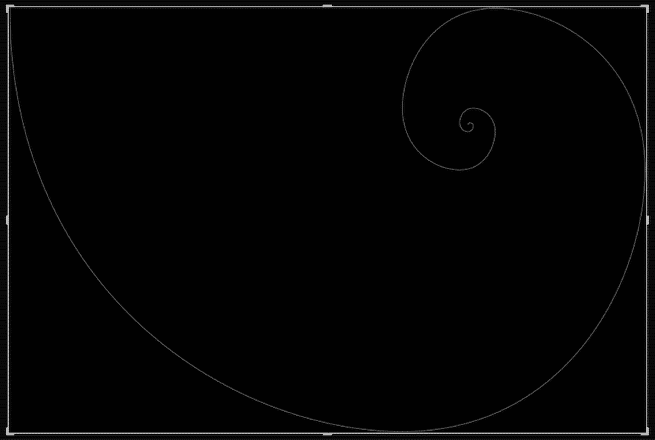 How to Use Lightroom's Crop Overlays to Help with Composition - Golden Spiral Screenshot