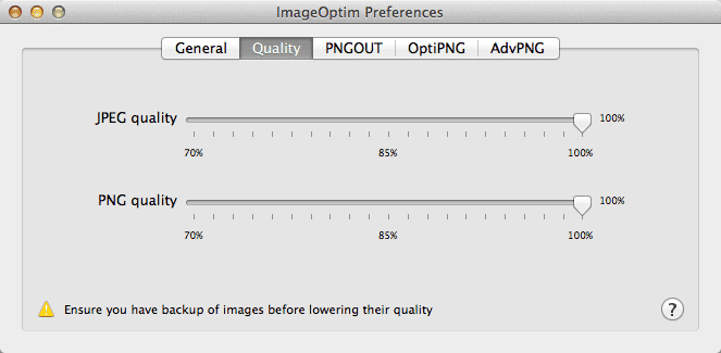 Screenshot of Using ImageOptim with Adobe Lightroom Classic