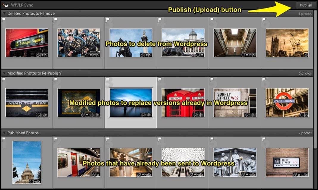 WP-LR Sync Panels