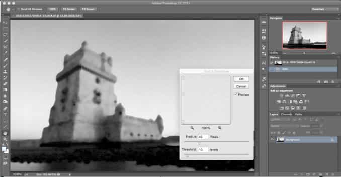 Removing Dust & Scratches with Photoshop