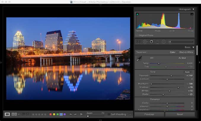 Screenshot of how to use Lightroom Classic's HDR Photo Merge feature