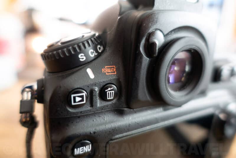 Nikon D810 Format Buttons