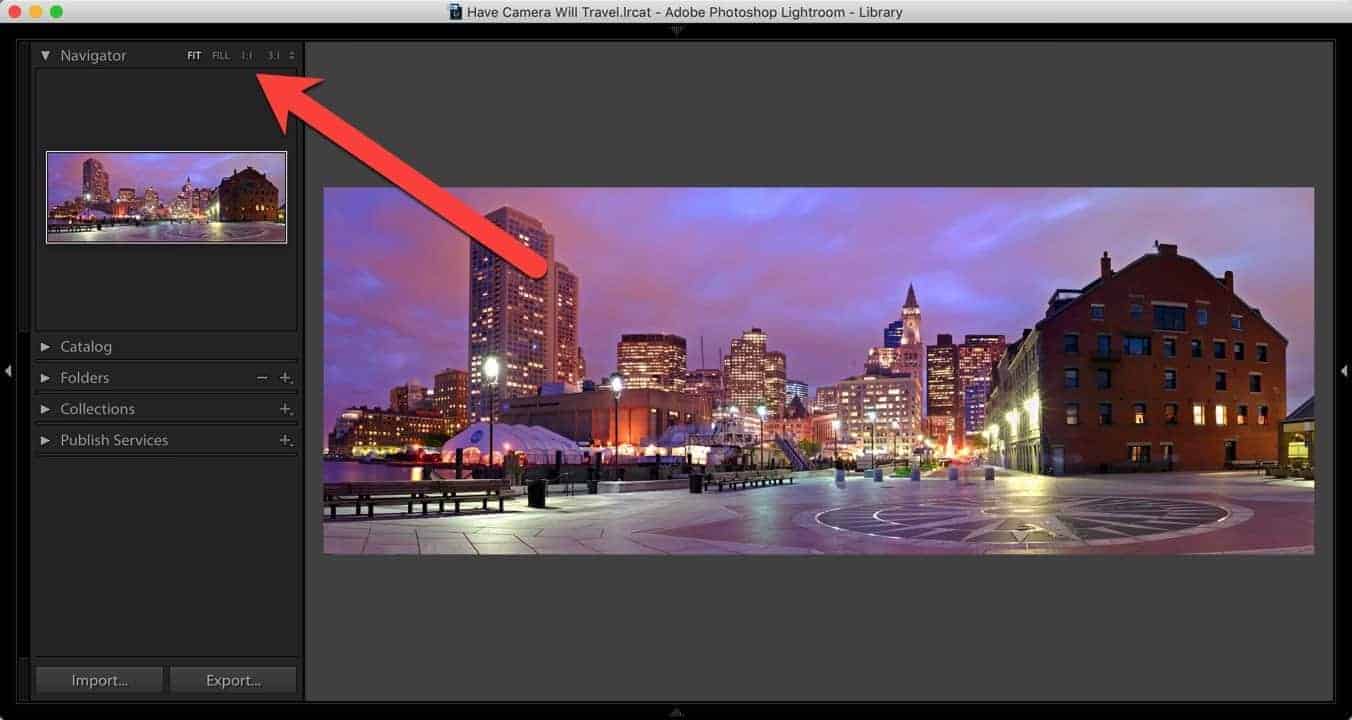Screenshot of How to Use Lightroom Classic zoom feature