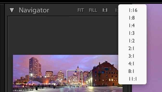 Screenshot of How to Use Lightroom Classic zoom feature