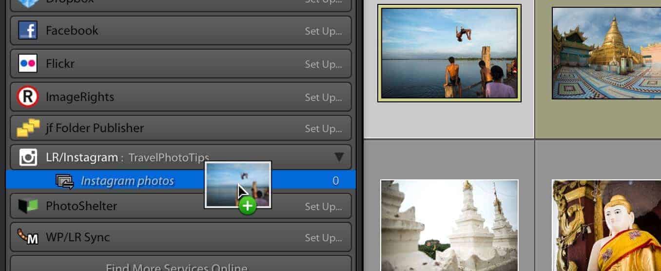 Lightroom LR/Instagram Publish Service Drag and Drop