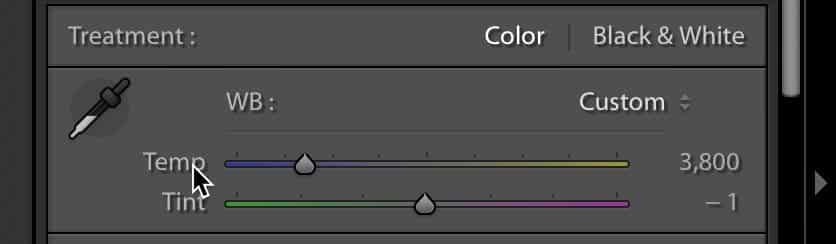 Lightroom white balance 3