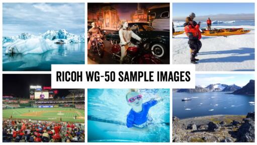 Ricoh WG-50 Waterproof Camera Sample Images Header Collage Image