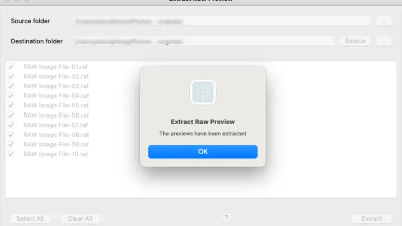 How to Extract Preview JPGs from RAW Image Files