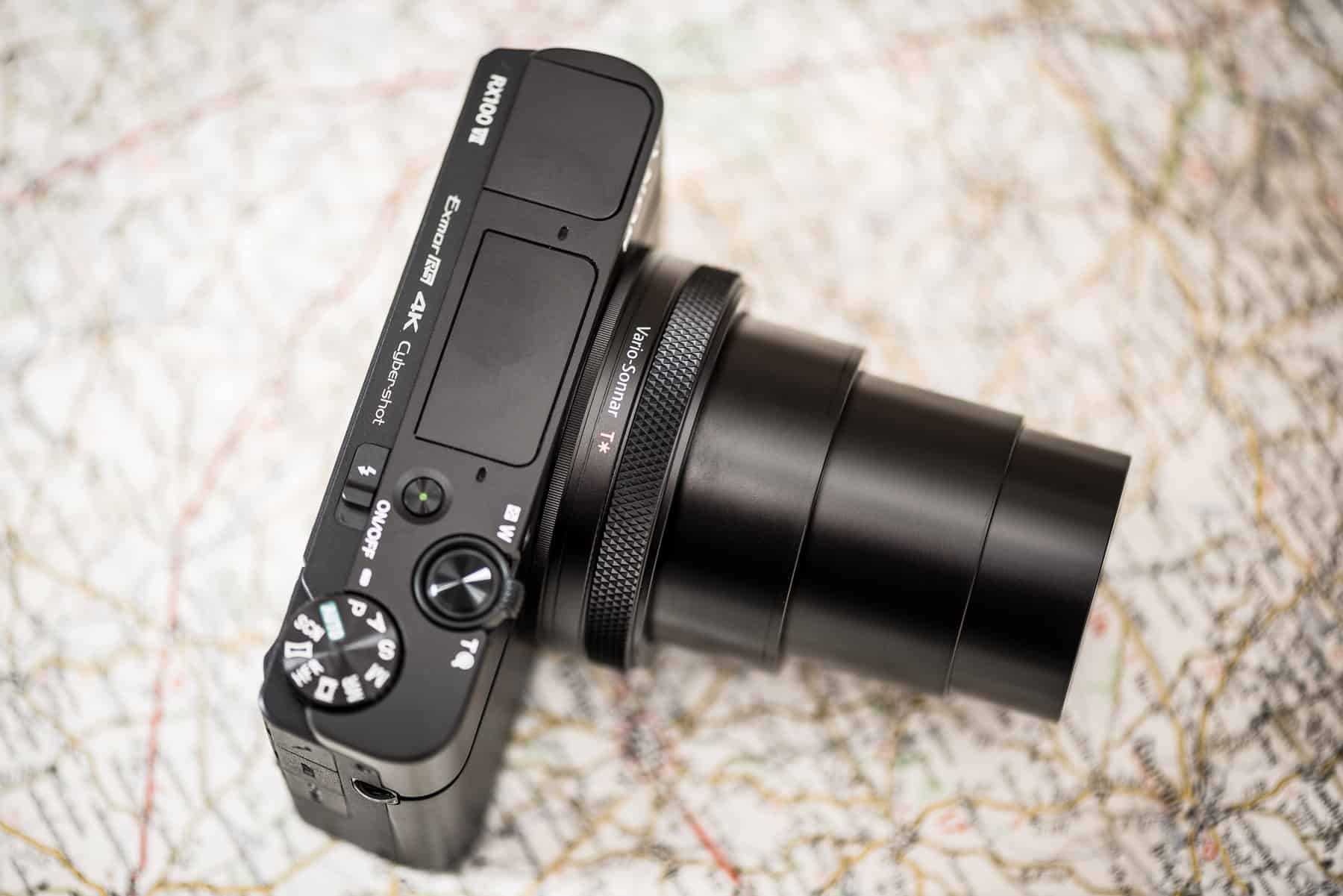 Sony RX100 VII Compact Camera Lens Barrel Zoomed in