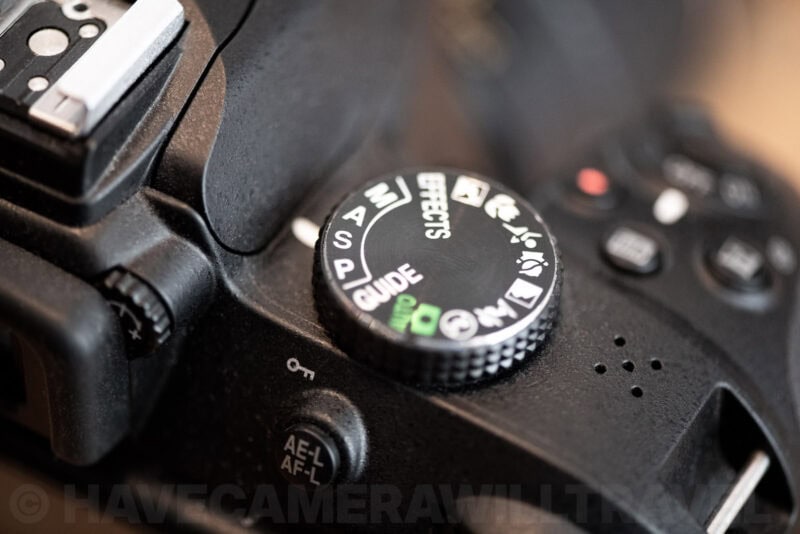 Nikon D3400 Aperture