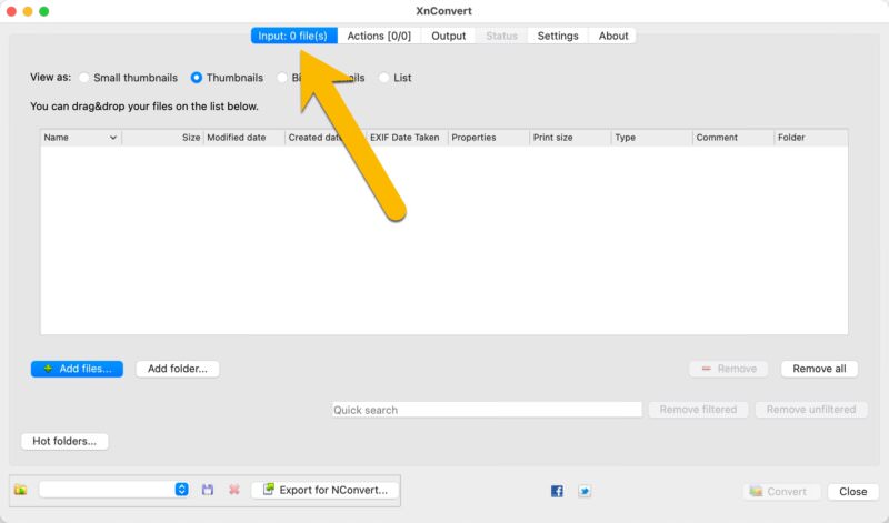 Screenshot of How To Convert HEIC To JPG With XnConvert