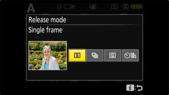 Nikon D3500 Burst Mode / Single Frame Release Mode