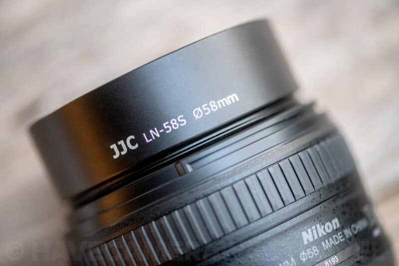 JJC LN-58S Lens Hood for Nikon AF-S NIKKOR 50mm f/1.4G Prime Lens.