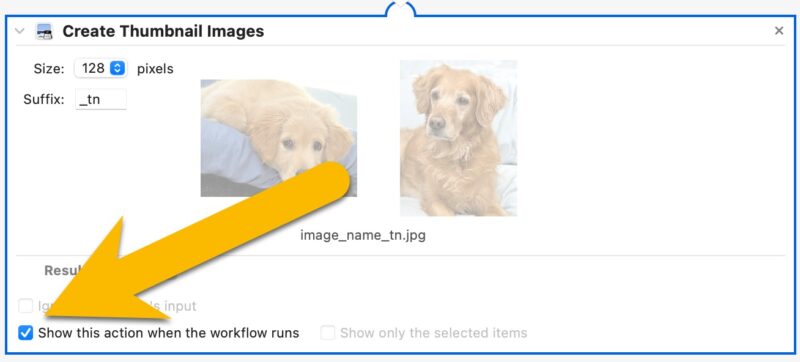 Screenshot - macOS Automator Quick Action Create Thumbnail Images